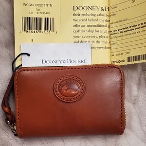 New Dooney Bourke Concord Smooth Leather Card Case Wallet
